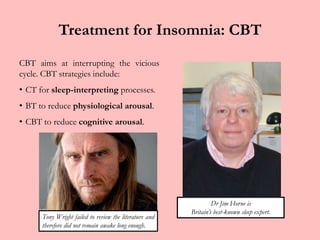 Eliminate sensory distractions, e.g., noise, light, heat, cold. Make the bed comfortable, e.g., pillow correct height.