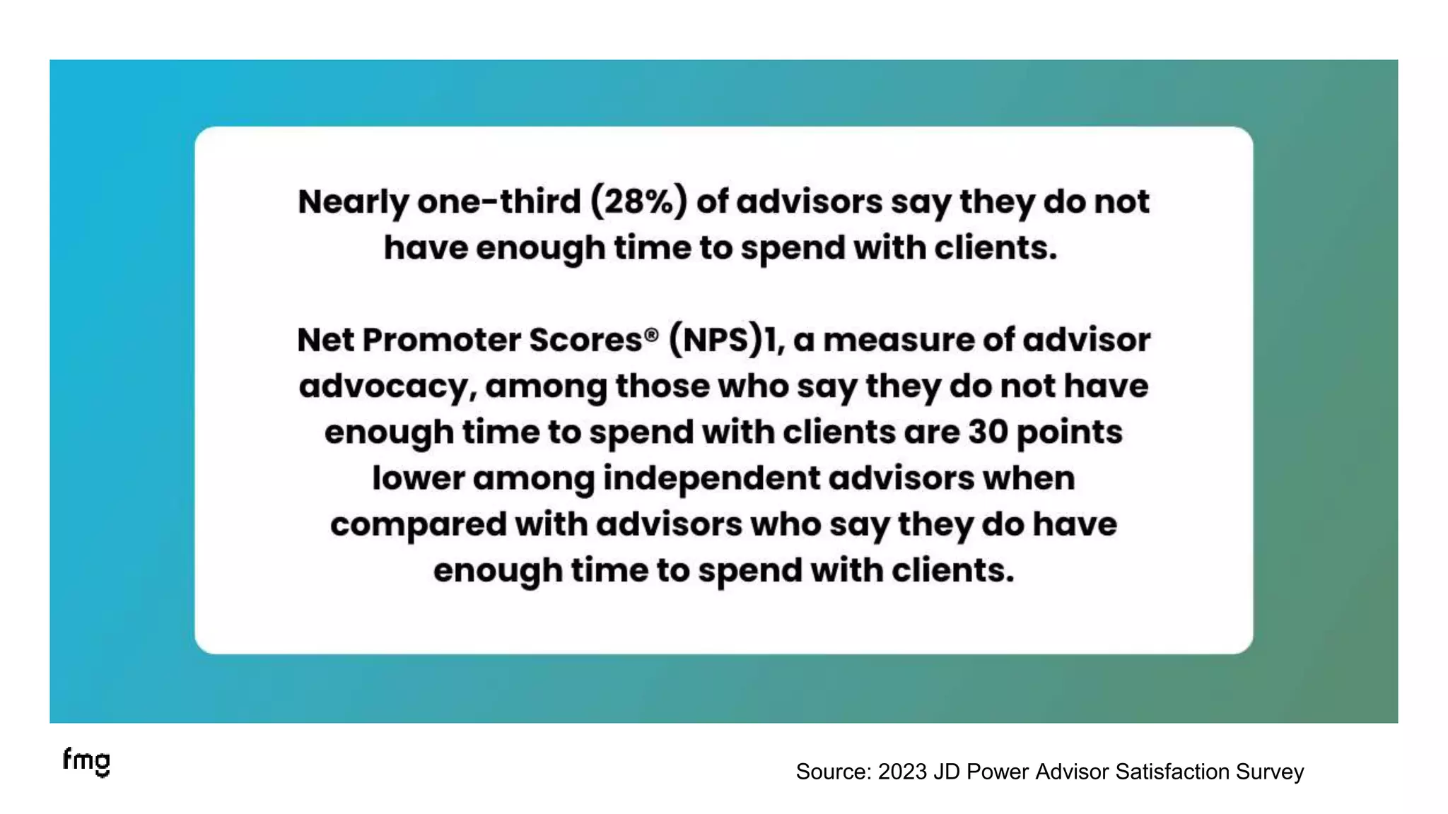 13
Source: 2023 JD Power Advisor Satisfaction Survey
 