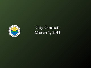 City Council March 1, 2011 