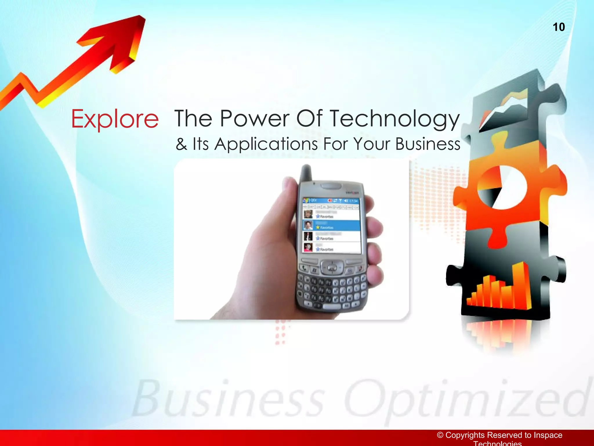 Explore   The Power Of Technology  & Its Applications For Your Business  