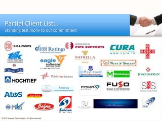 Partial Client List…
   Standing testimony to our commitment




© 2012 Inspace Technologies. All rights reserved
 