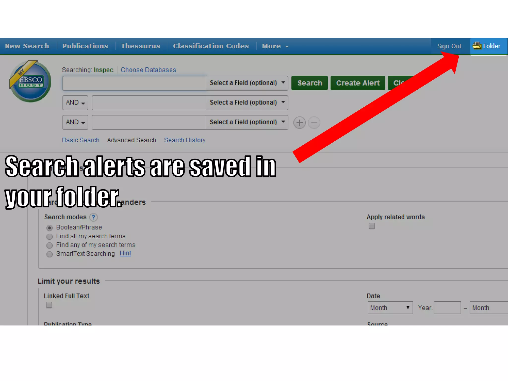 Creating Search Alerts in Inspec