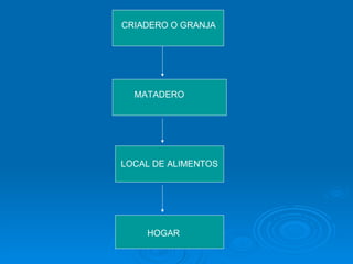 CRIADERO O GRANJA MATADERO LOCAL DE ALIMENTOS HOGAR 