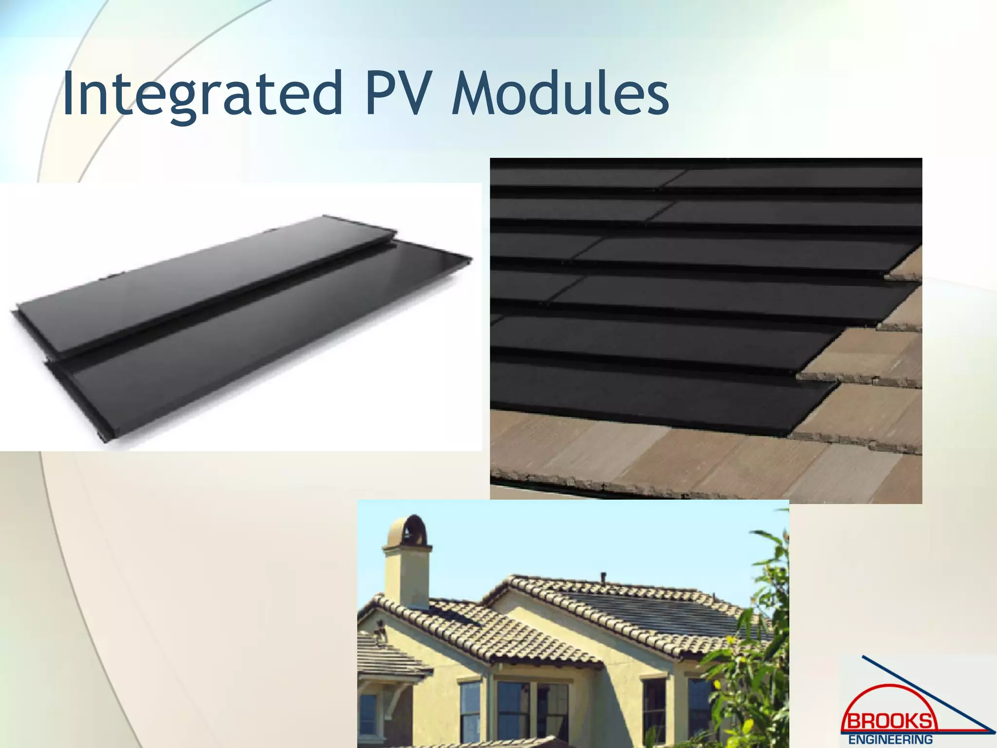 Integrated PV Modules
 
