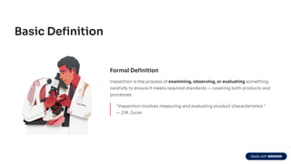 Inspection Definition, Inspection in Education | PDF