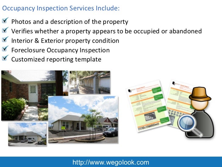 Property Occupancy Inspection Services and Onsite Field Inspection