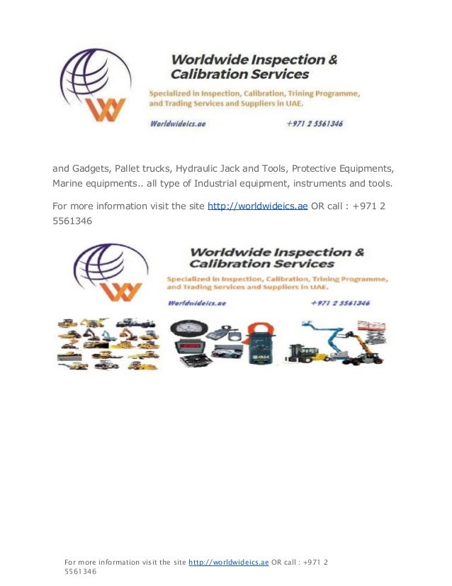 Inspection and calibration bodies in abu dhabi uae