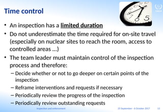 Inspection and enforcement - presentation for inspection | PPTX