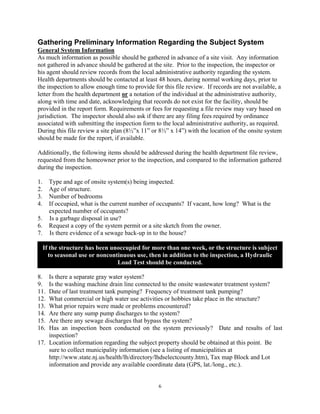 Septic tank inspection guide | PDF