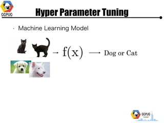 Hyper Parameter Tuning
? Machine Learning Model
Dog or Cat
 