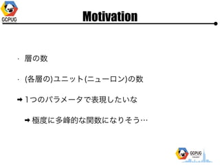 Motivation
? Ӥ
? (Ӥ)˥å(˥`)
? 1ĤΥѥ`ǱF
? OȤ˶Ĥvˤʤꤽ
 