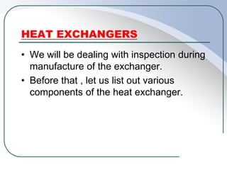 Heat Exchanger Service Pre Task Checklist.pdf Inspection of Heat exchanger .pdf