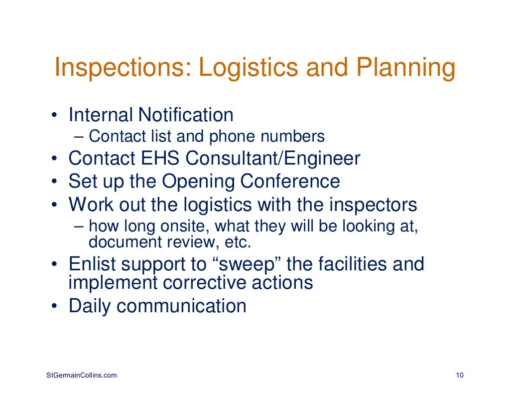 Regulatory Inspection Preparedness Training