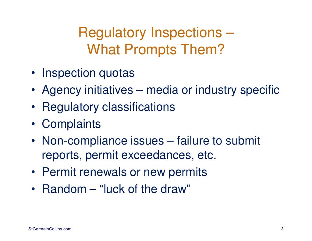 Regulatory Inspection Preparedness Training