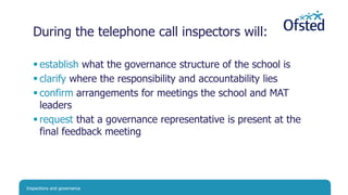 Governance Call Inspections and governance | PPTX