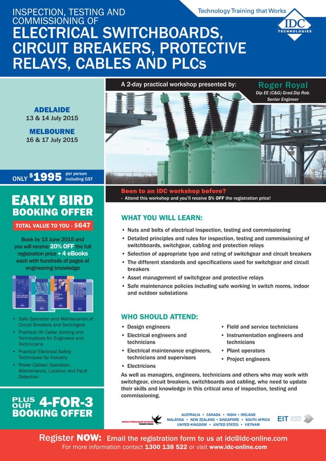 Inspection, Testing and Commissioning of Electrical Switchboards