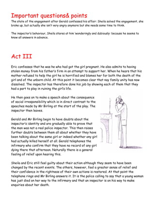 Inspector calls-revision | PDF