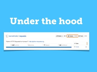 Under the hood
 