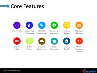 Core Features




©2013 Prime Soft Services
 