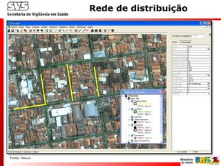 cadastro atualizado da rede
Rede de distribuição
Fonte: Nexus
 