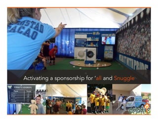 Activating a sponsorship for ‘all and Snuggle 
16 
 