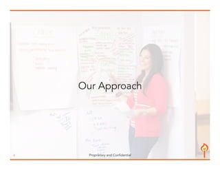Our Approach 
4 Proprietary and Confidential 
 