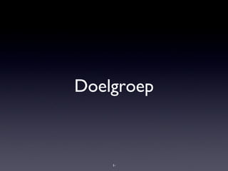 Doelgroep 
