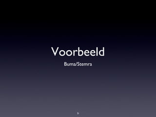 Voorbeeld Buma/Stemra 