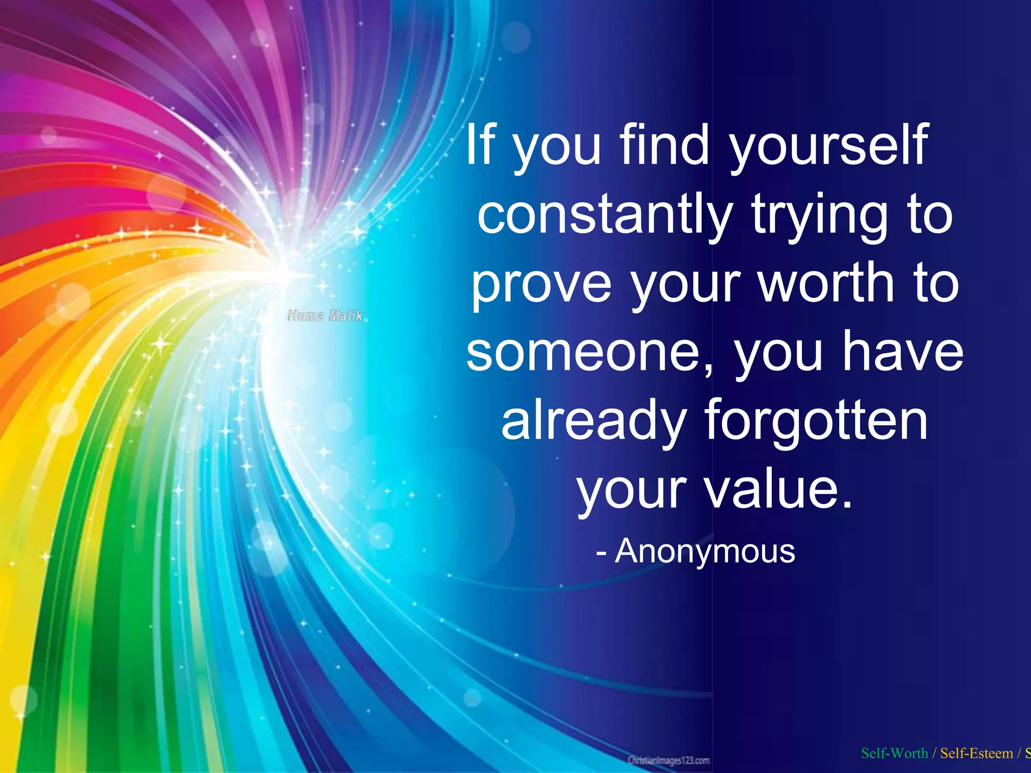 INSPIRATIONAL QUOTES (Self Worth, Self Esteem, Self Love) | PPSX