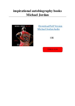 michael jordan autobiography