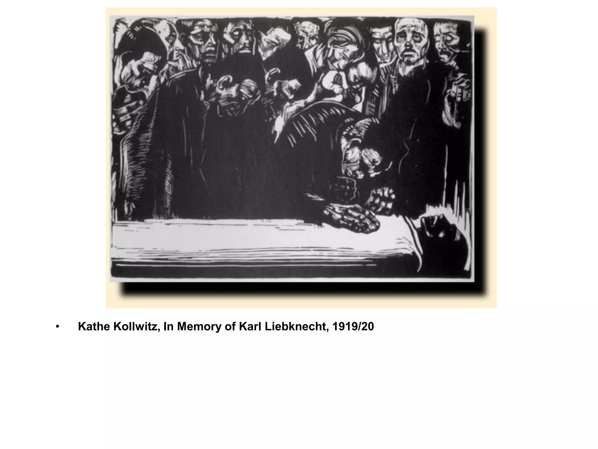 •

Kathe Kollwitz, In Memory of Karl Liebknecht, 1919/20

 
