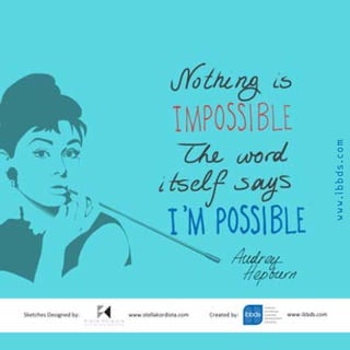 Inspirational Quotes, Audrey Hepburn, by ibbds