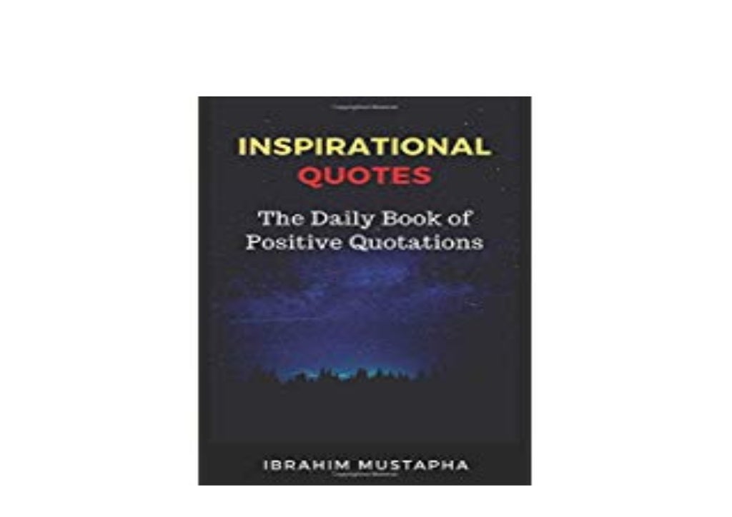 paperback_ Inspirational Quotes The Daily Book of Positive Quotation…