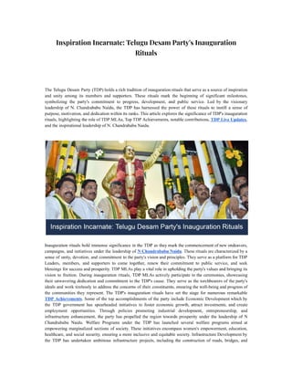 Inspiration Incarnate Telugu Desam Party's Inauguration Rituals - P.pdf