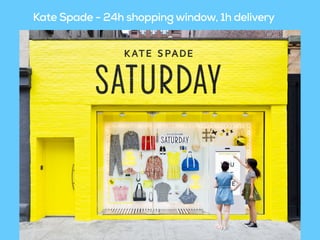 Kate Spade - 24h shopping window, 1h delivery
 