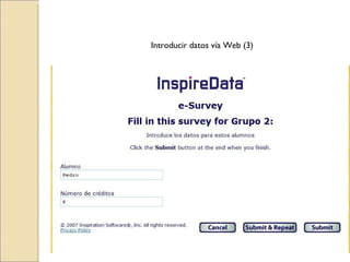 Introducir datos vía Web (3) 