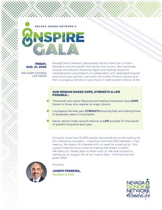 Inspire Gala Sponsorship Packet