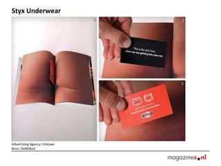 Styx Underwear Advertising Agency: Unkown  Bron: DeMilked 