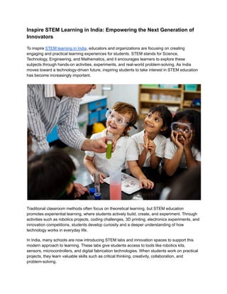 Inspire STEM Learning in India_ Empowering the Next Generation of ...