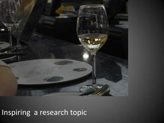 Inspiring  a research topic 