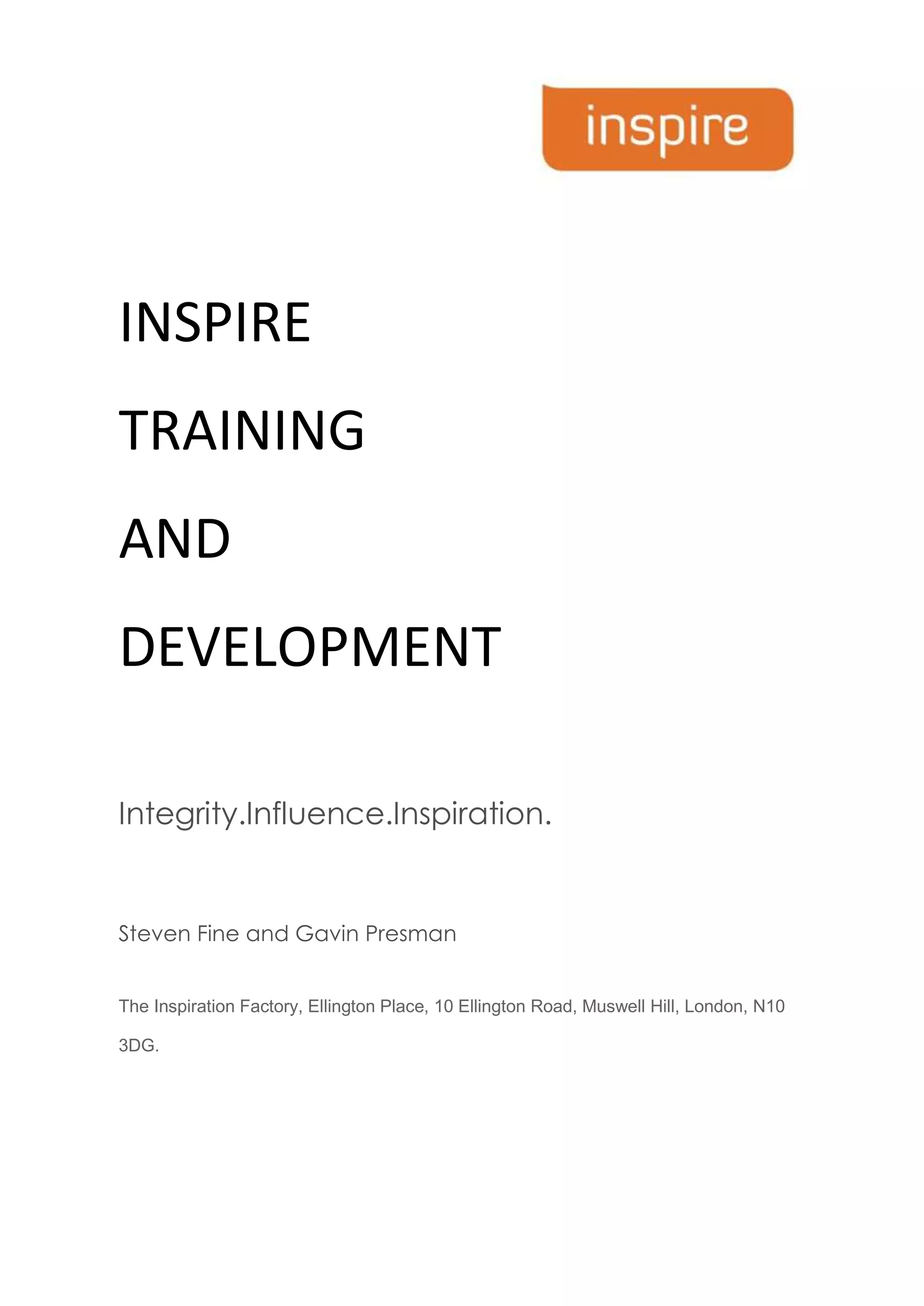 Inspire Course Inspire Training | DOCX