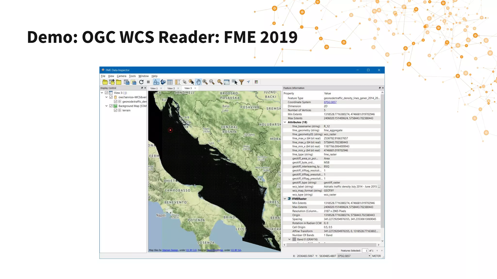 Demo: OGC WCS Reader: FME 2019
 