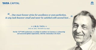Inspiring words - JRD Tata