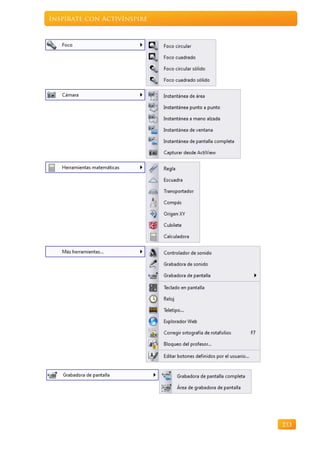 Inspírate con ActivInspire




                             233
 