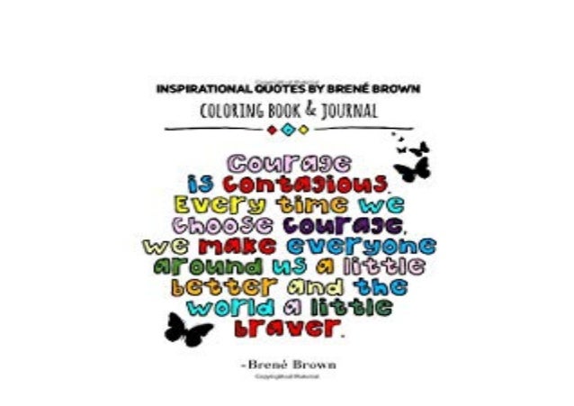 Download Pdf Free Library Insprational Quotes By Brene Brown Coloring Book