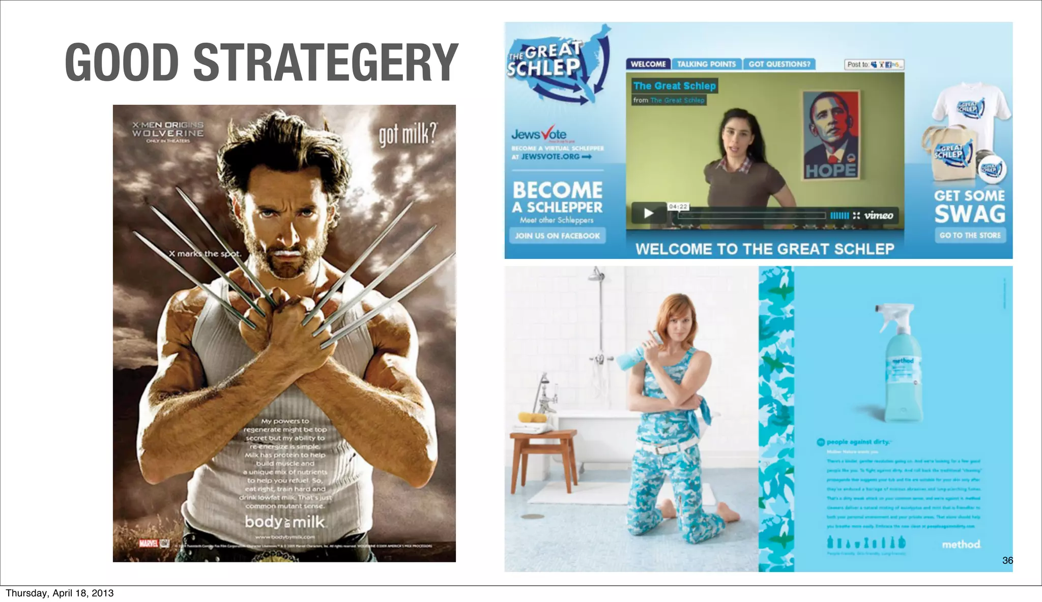 GOOD STRATEGERY
36
Thursday, April 18, 2013
 