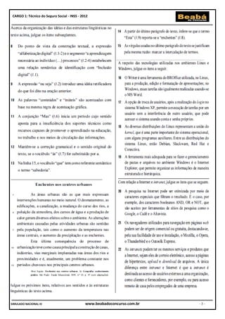 CARGO 1: Técnico do Seguro Social - INSS - 2012




                                                            __________________________________________




____________________________________________




SIMULADO NACIONAL IV                          www.beabadoconcurso.com.br                           -3-
 