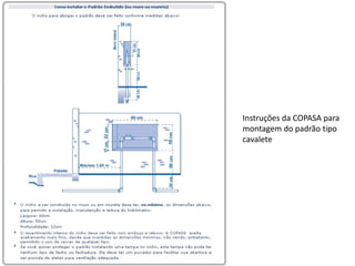 Instruções da COPASA para
montagem do padrão tipo
cavalete
 