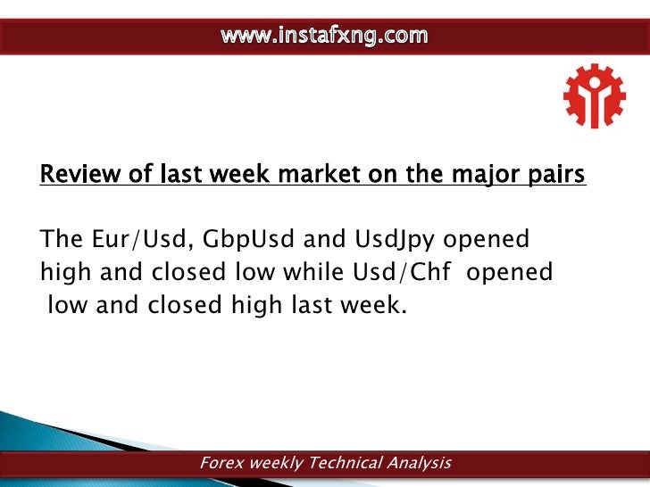 Instafxng Weekly Analysis 9th 13th July - 