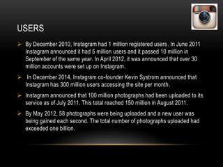 Introduction of Instagram inc. (power point presentation) | PPTX